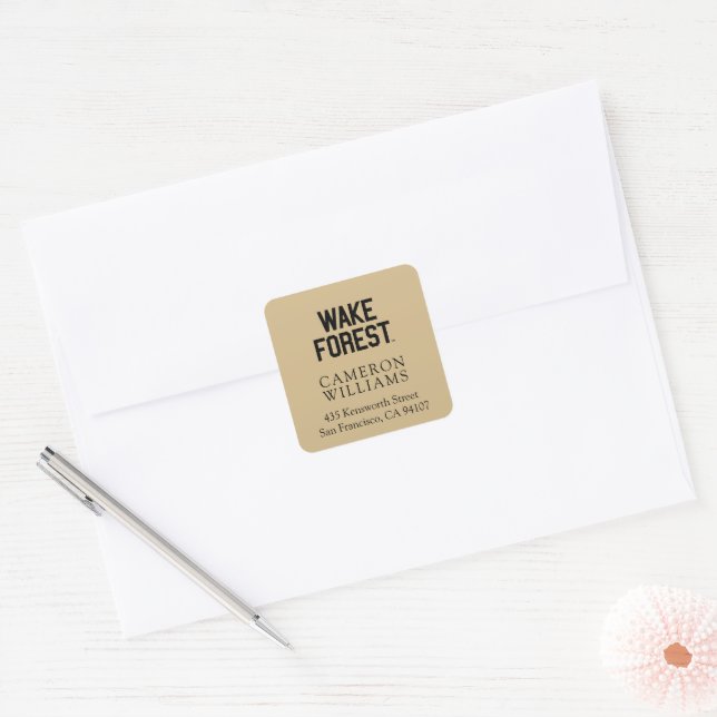 Wake Forest University | Wake Forest Square Sticker (Envelope)