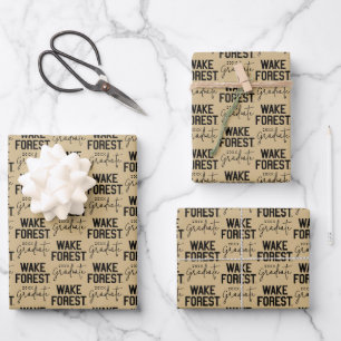 Wake Forest University   Wake Forest Wrapping Paper Sheet