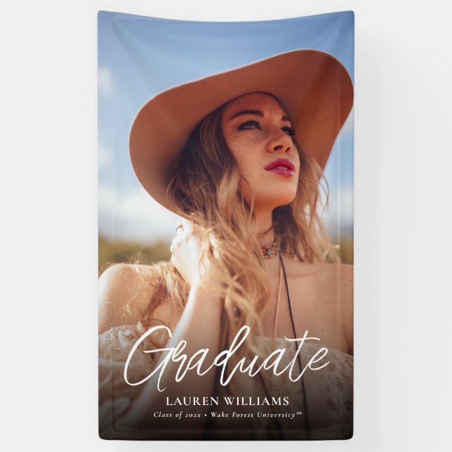 Wake Forest University | Wake Wordmark Banner (Vertical)