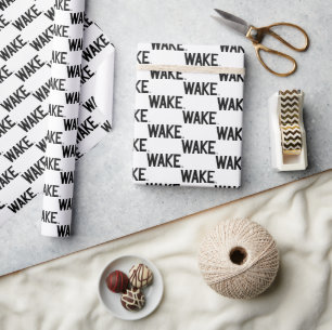 Wake Forest University   Wake Wordmark Wrapping Paper