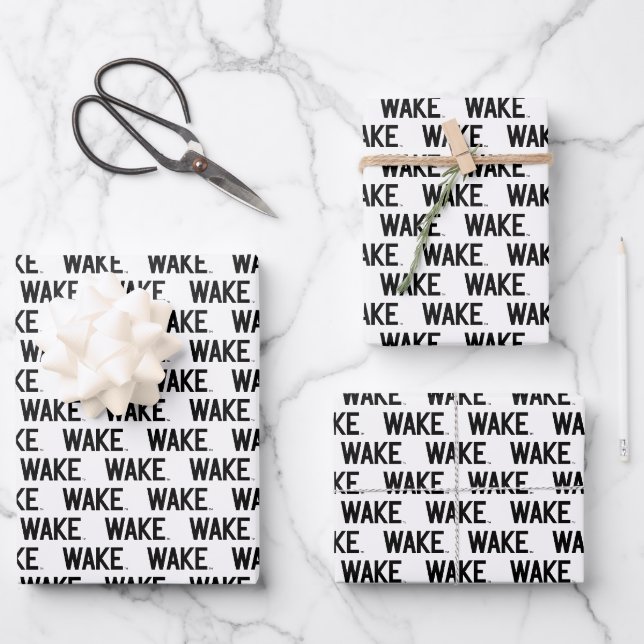 Wake Forest University | Wake Wordmark Wrapping Paper Sheet (Front)