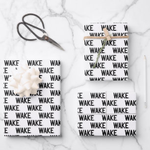 Wake Forest University   Wake Wordmark Wrapping Paper Sheet