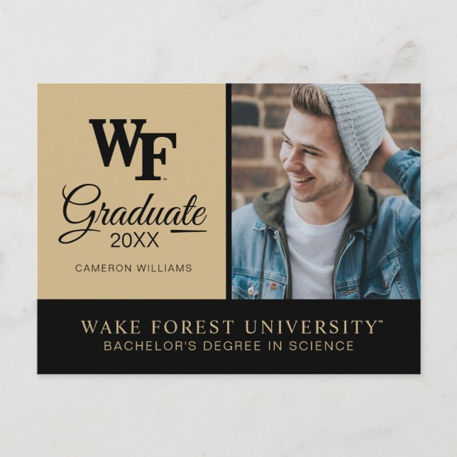 Wake Forest University | WF Announcement Postcard (Front)