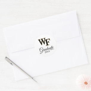 Wake Forest University   WF Classic Round Sticker