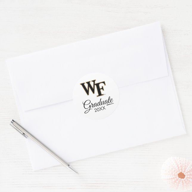 Wake Forest University | WF Classic Round Sticker (Envelope)