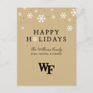 Wake Forest University WF Holiday Postcard