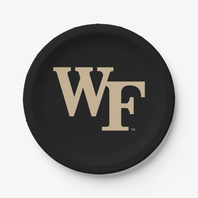 Wake Forest University | WF Paper Plate (Front)
