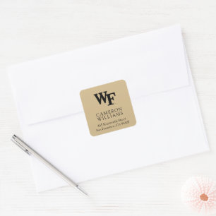 Wake Forest University   WF Square Sticker