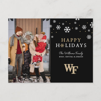 Wake Forest University Wordmark Holiday Postcard