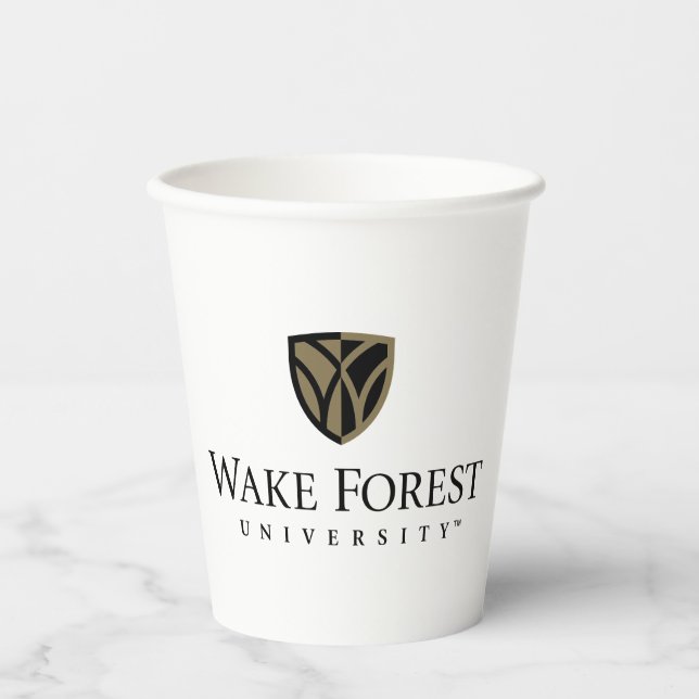 Wake Forest University Wordmark Paper Cups (Front)