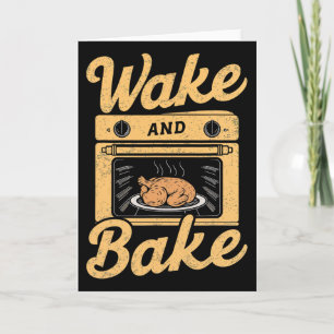 Wake Ke Turkey Meal Feast Cook Chef Dinner Card