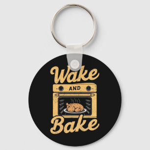 Wake Ke Turkey Meal Feast Cook Chef Dinner  Key Ring