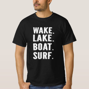 Wake Lake Boat Surf T-Shirt