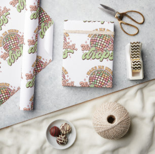 Wake Me When The Ball Drops New Year 2024 Wrapping Paper