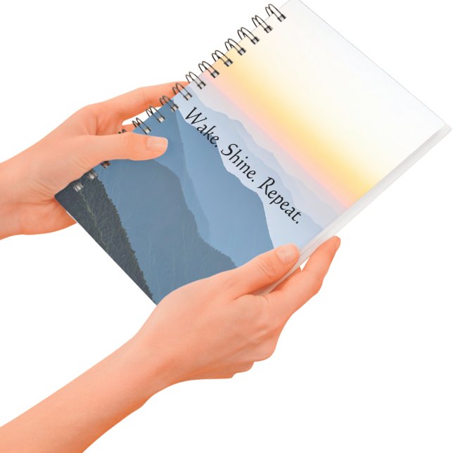 Wake Shine Repeat Blue Mountain  Notebook (Creator Uploaded)