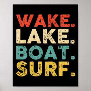 Wake Surfing Wake Surf Wake Surfing Rope Wake Surf Poster