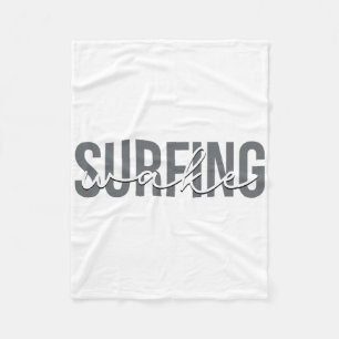 Wake Surfing Wakesurf Wake Surfer Surfing Boat Fleece Blanket