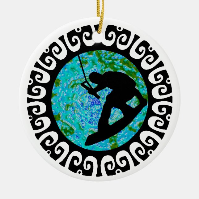WAKE THE PLANET CERAMIC TREE DECORATION (Front)
