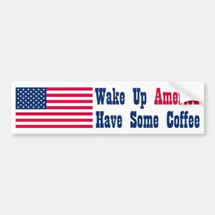 Wake Up America! Bumper Sticker