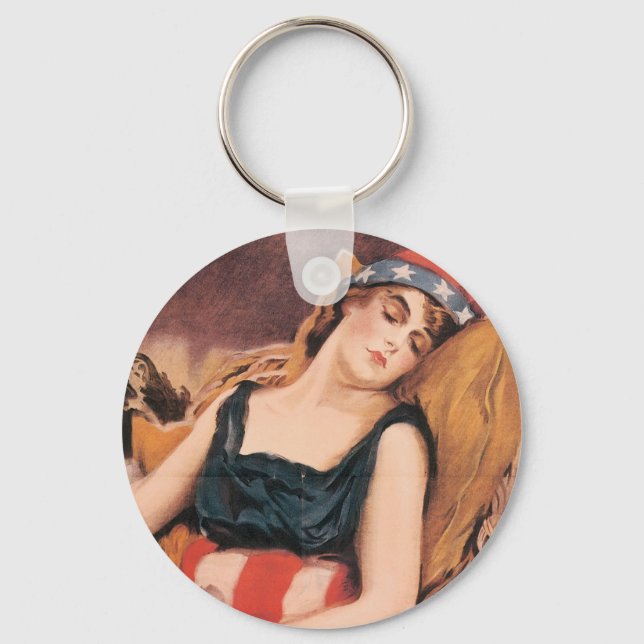 Wake Up America Key Ring (Front)