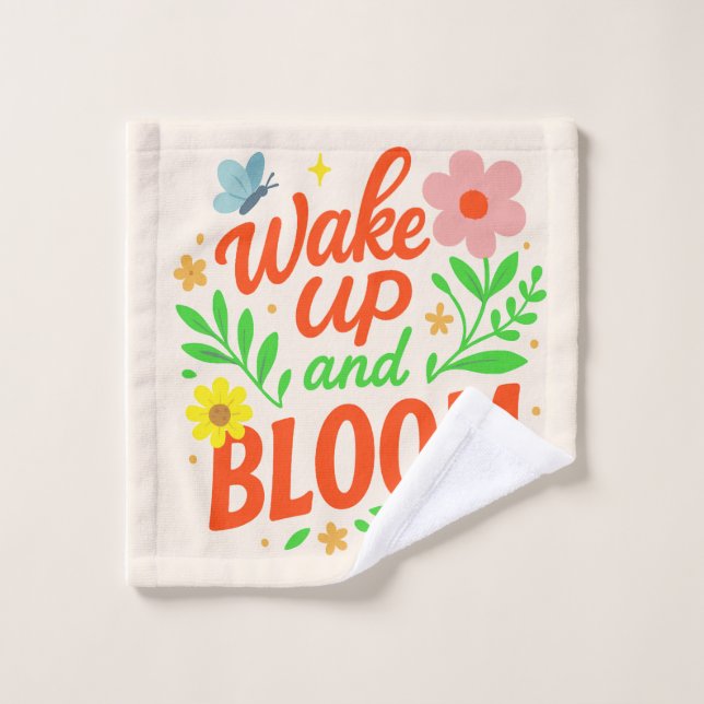 Wake Up and Bloom Wash Cloth (Wash Cloth)