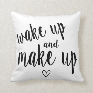 Wake up and make up cushion
