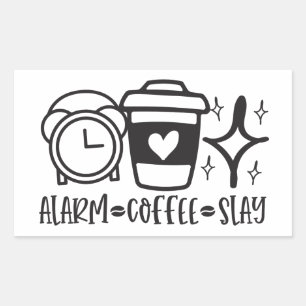 Wake Up and Slay Rectangular Sticker
