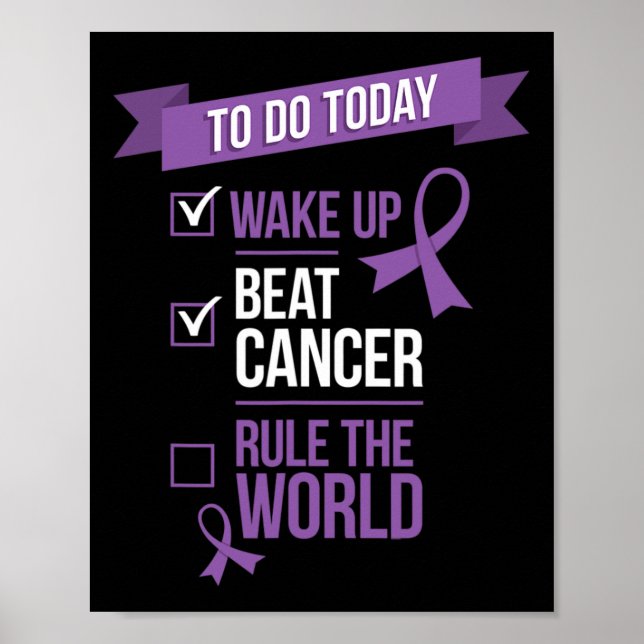 Wake Up Beat Cancer Rule the World  Poster (Front)