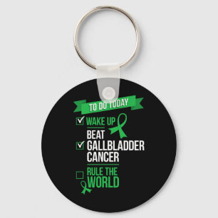 Wake Up Beat Gallbladder Cancer Rule the World 1 Key Ring