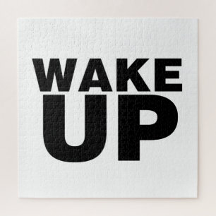 Wake Up Black Jigsaw Puzzle