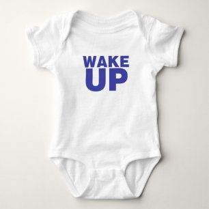 Wake Up Blue Baby Bodysuit