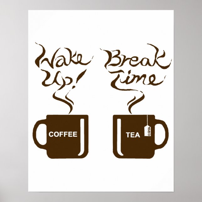 Wake up! break time poster (Front)