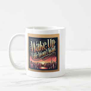Wake up coffee mug