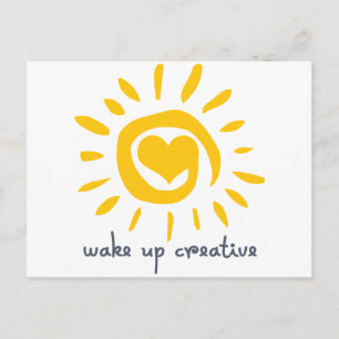 Wake up Creative Postcard