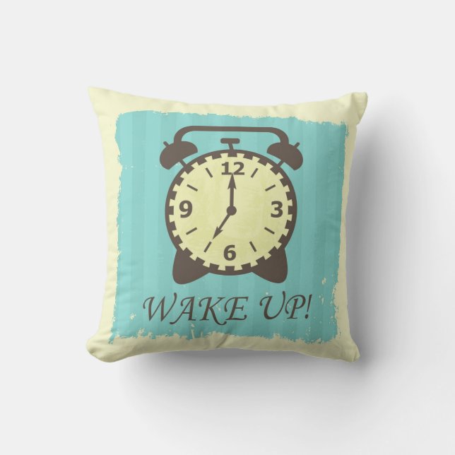 Wake up! cushion (Front)