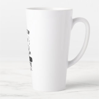 Wake Up Drink Coffee Hustle Repeat Latte Mug