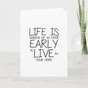 Wake Up Early - Motivation Quotes Card