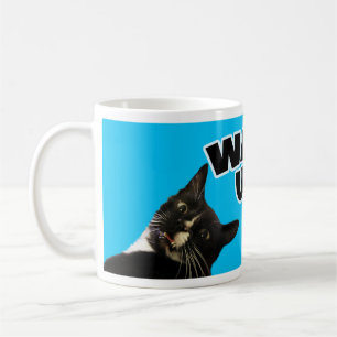 Wake Up Funny Cat Coffee Mug