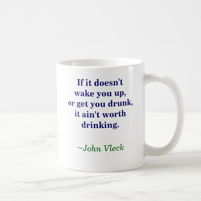 Wake up, get drunk coffee mug (Right)