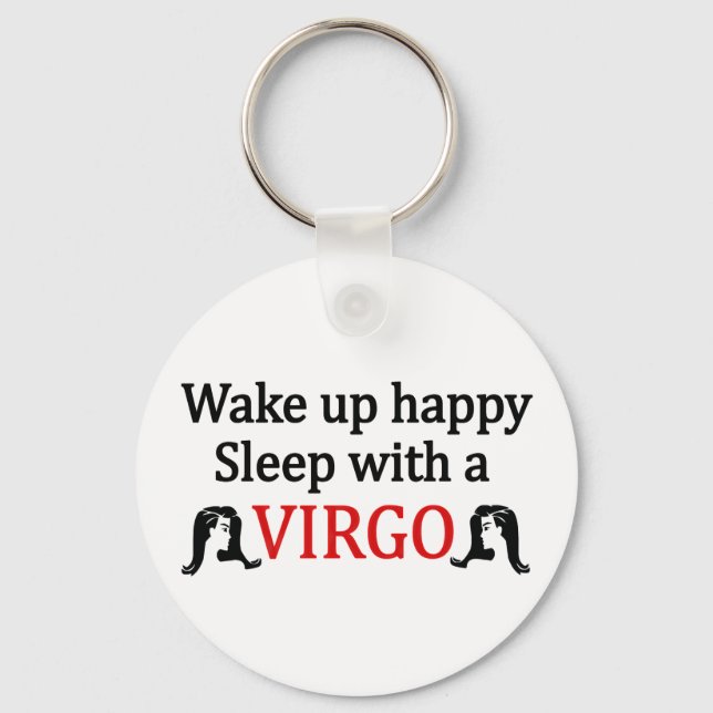 Wake Up Happy Key Ring (Front)