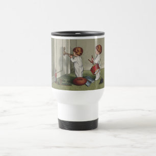Wake Up Its Christmas cute child illustration Travel Mug