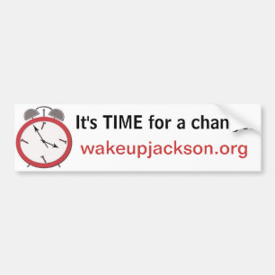 WAKE UP JACKSON BUMPER STICKER