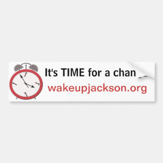 WAKE UP JACKSON BUMPER STICKER