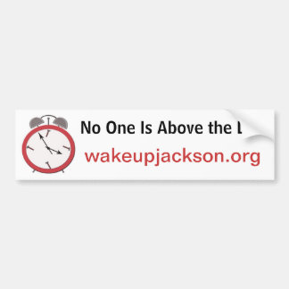 WAKE UP JACKSON BUMPER STICKER