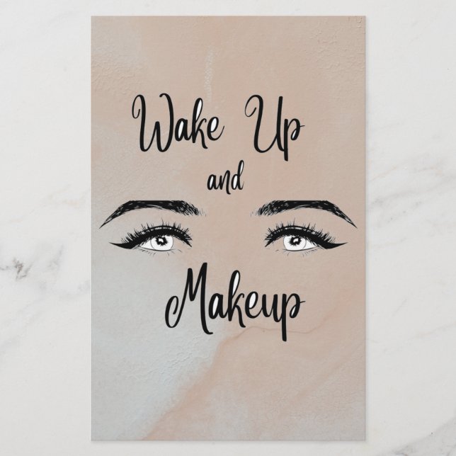 Wake up & Makeup      Stationery (Front)