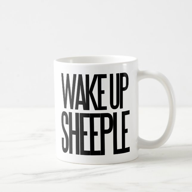 Wake up sheeple coffee mug (Right)