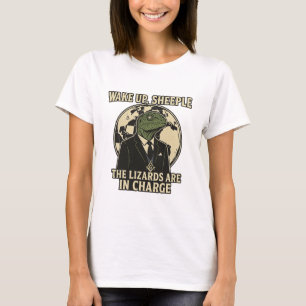 Wake Up Sheeple Lizard Rulers Parody T-Shirt