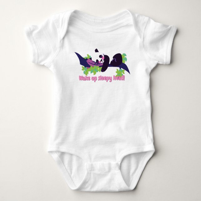 Wake Up Sleepy Head! Baby Bodysuit (Front)