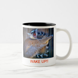 Wake UP Two-Tone Coffee Mug