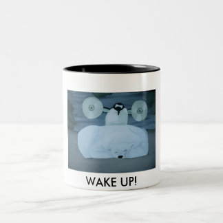 WAKE UP! Two-Tone COFFEE MUG